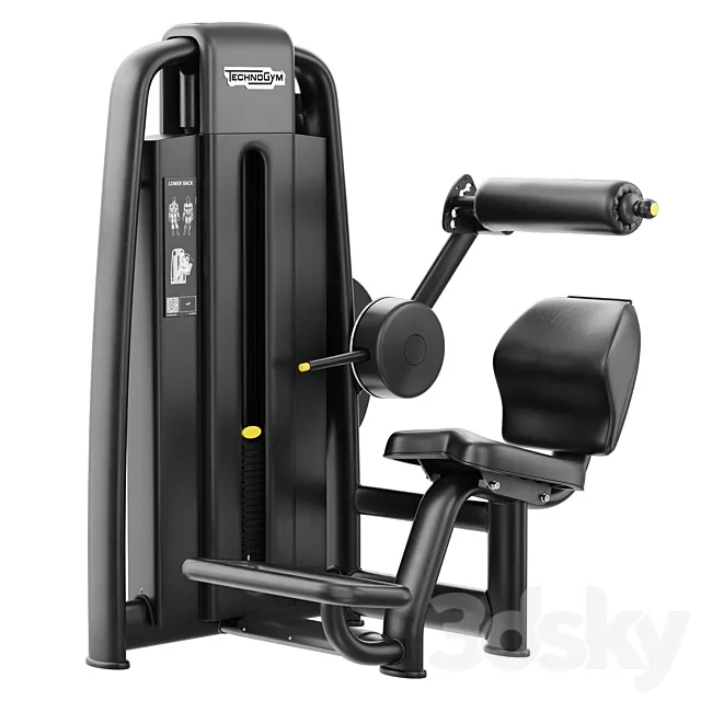 Technogym Selection 700 - Lower Back 3D Model