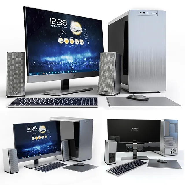 technology - 27 AOC i2757Fm housing JONSBO RM4 S column Bose + peripherals 3D Model