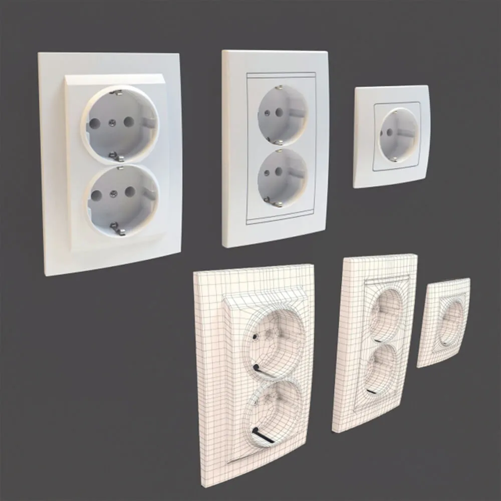 technology - 3D Socket Set 3D Model