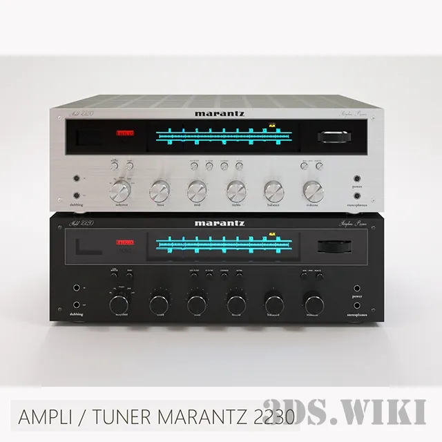 technology - Ampli Tuner Marantz 2230 3D Model