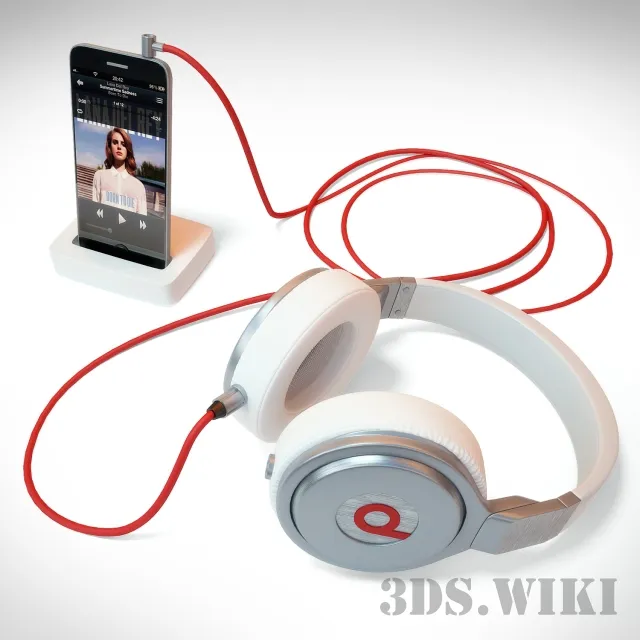 technology - Beats & iPhone 3D Model