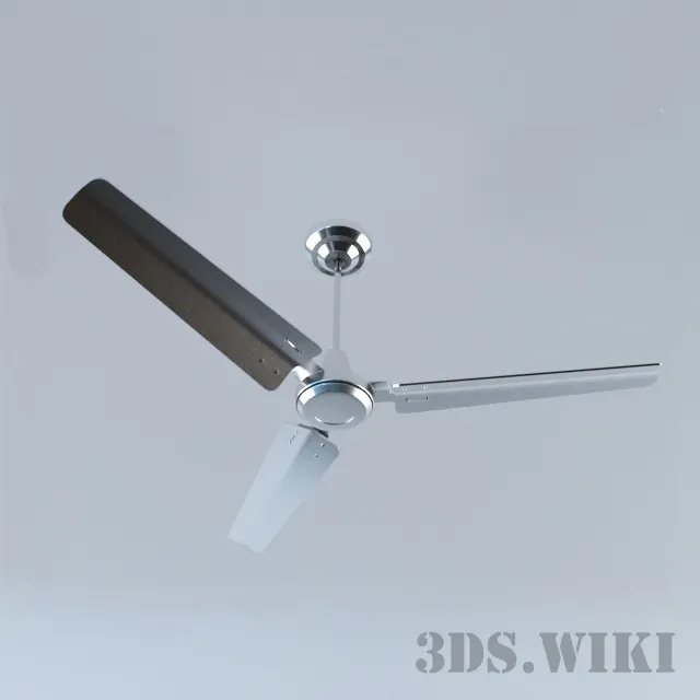 technology - Ceiling aluminum fan 3D Model