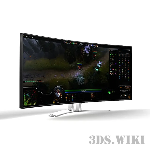 technology - Curved Ultrawide Monitor 3D Model