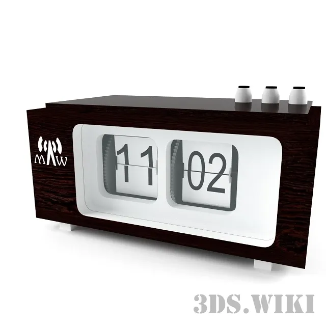 technology - Часы Flip Clock 3D Model