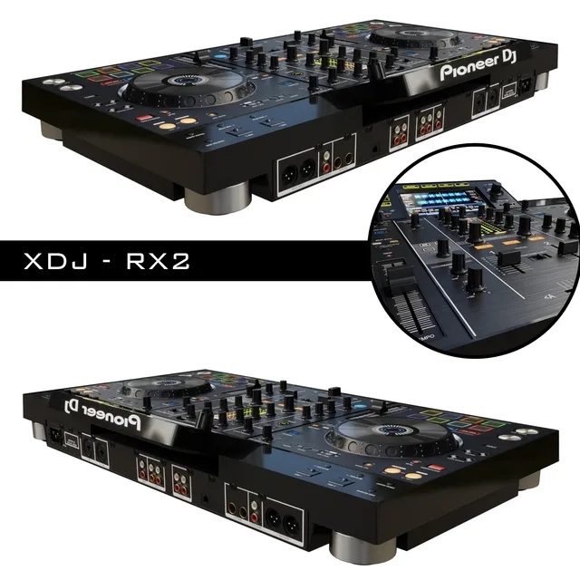 technology - DJ-system Pioneer  XDJ-RX2 3D Model