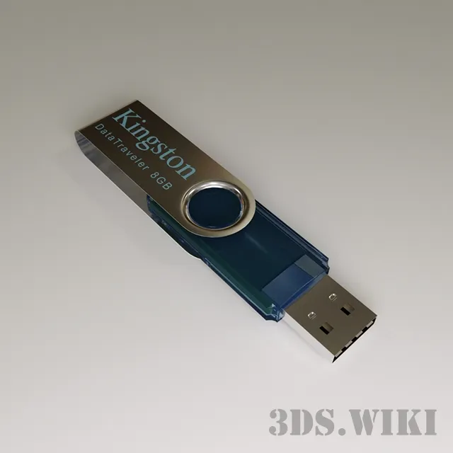 technology - Flash drive Kingston 8GB 3D Model