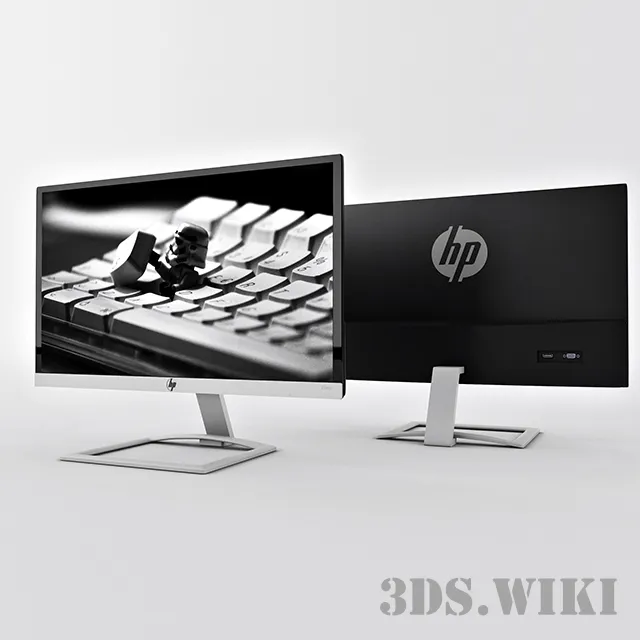 technology - HP 22es Monitor 3D Model