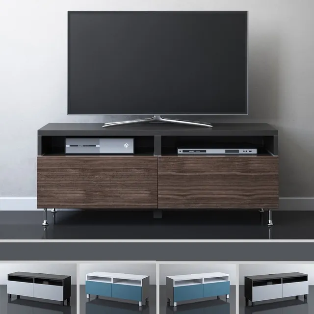 technology - IKEA Besta TV cabinet with drawers 3D Model