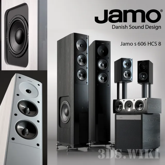 technology - Jamo S606 speaker set 3D Model