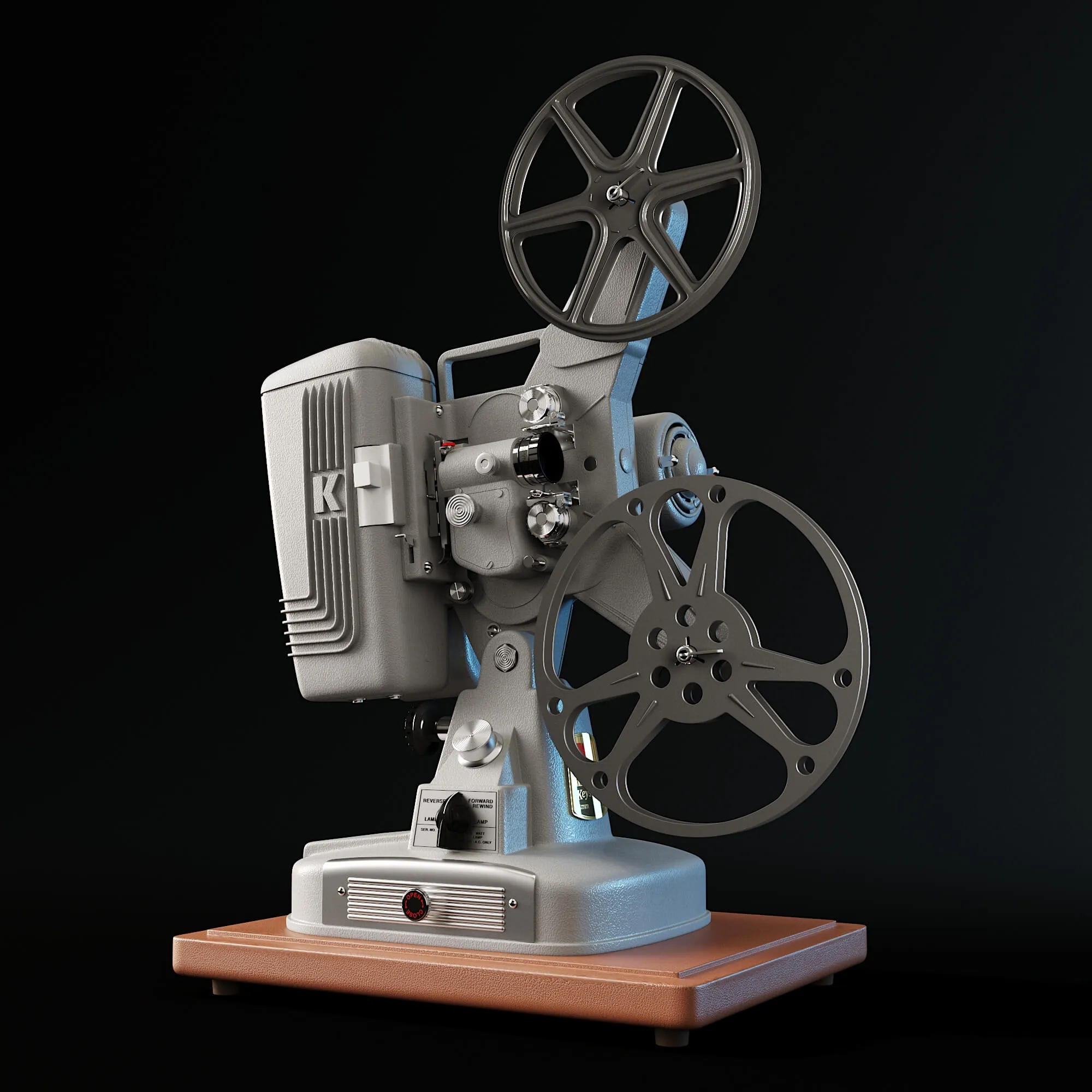 technology - Keystone 109D 8mm Cinema Projector 3D Model