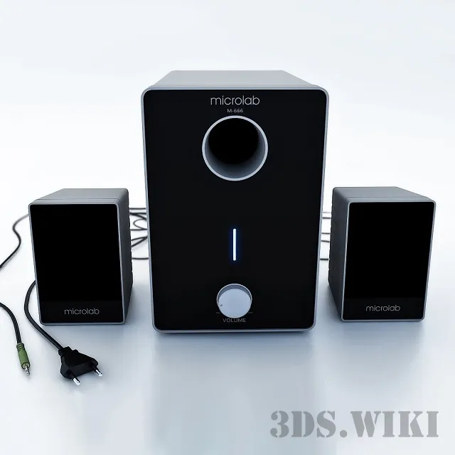 technology - Microlab M-666 3D Model