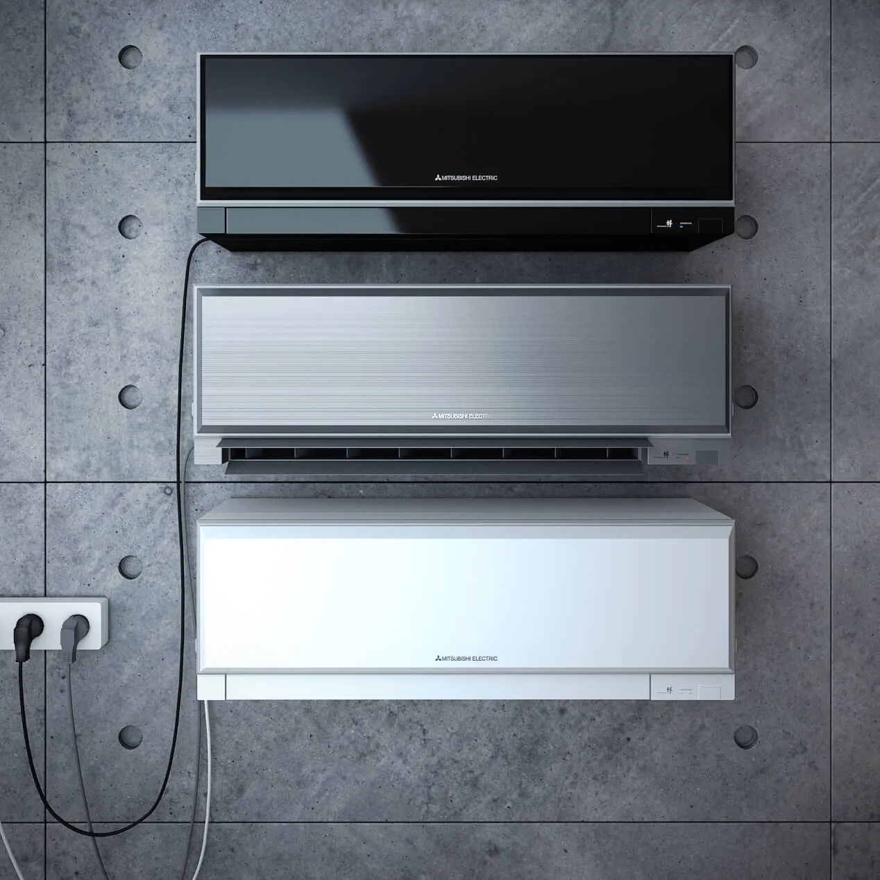 technology - Mitsubishi MSZ-EF Designer Series air conditioner 3D Model