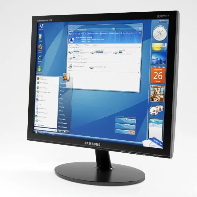technology - Monitor Samsung SyncMaster E1920NR 3D Model