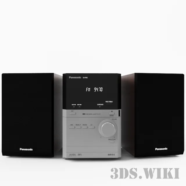 technology - Music center Panasonic SA-PM5 3D Model