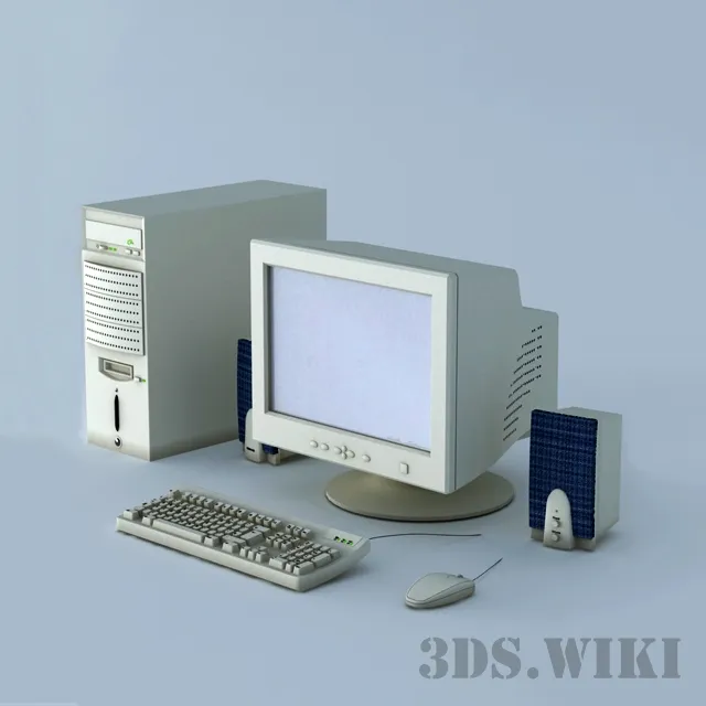 technology - Old classic computer 3D Model