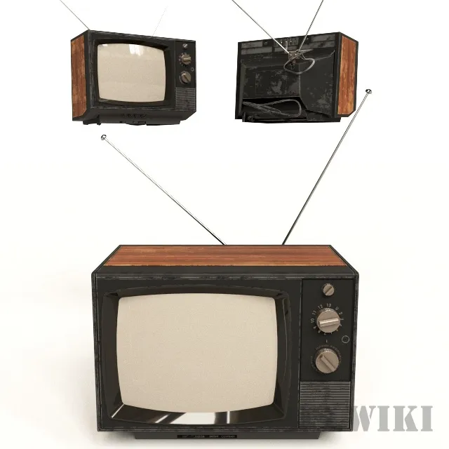 technology - Old tube TV 3D Model