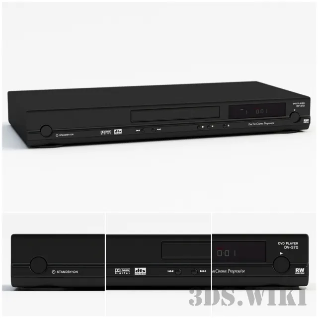 technology - Pioneer multi format DVD player 3D Model
