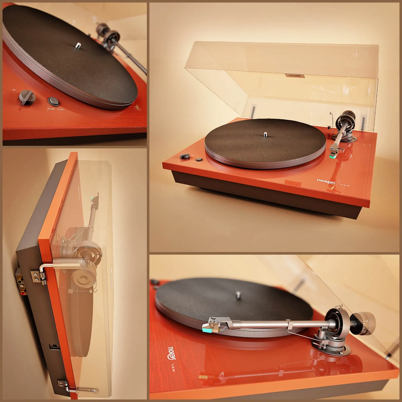 technology - Player Thorens TD 295 MK IV 3D Model
