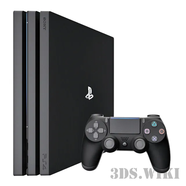 technology - PlayStation 4 3D Model