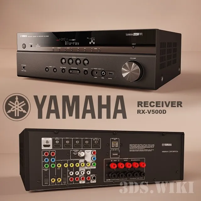 technology - Receiver YAMAHA RX-V500D 3D Model