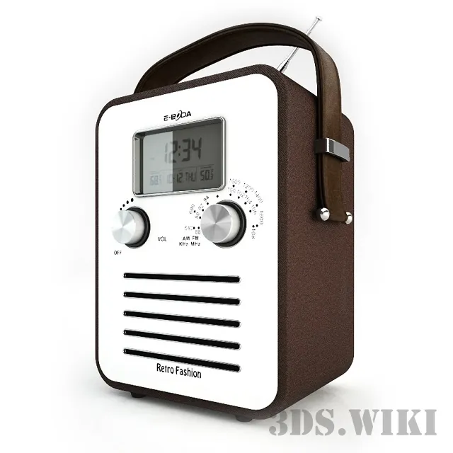 technology - Retro Radio 3D Model