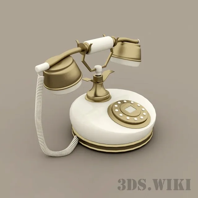 technology - Retro telephone 3D Model