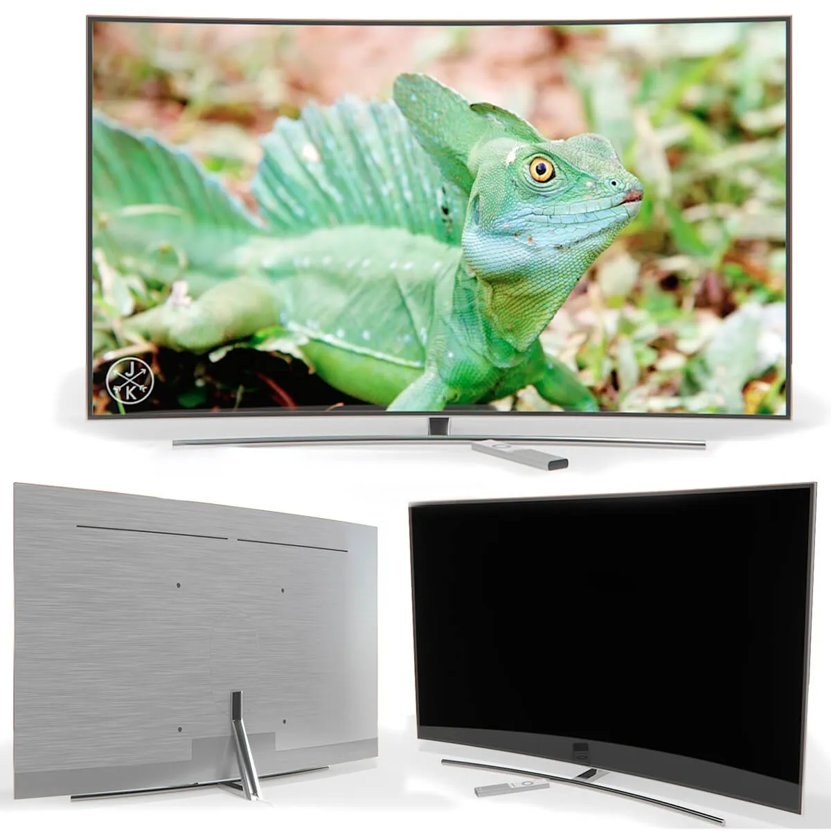 technology - Samsung 4K Curved Smart 55 3D Model