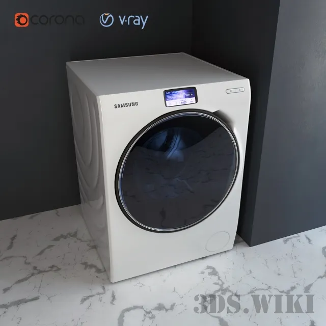 technology - Samsung WW10H9600EW 3D Model