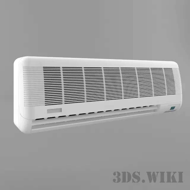technology - Simple Compact Air Conditioner 3D Model