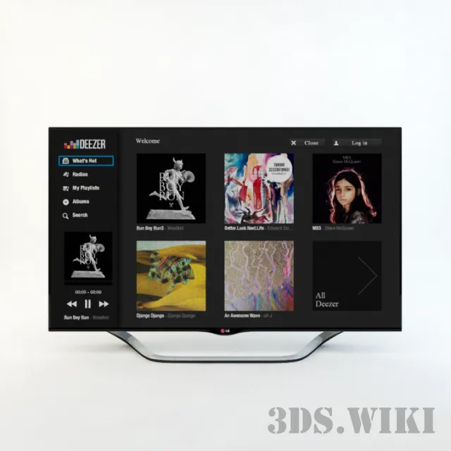 technology - SmartTv Lg 55LA8600 3D Model