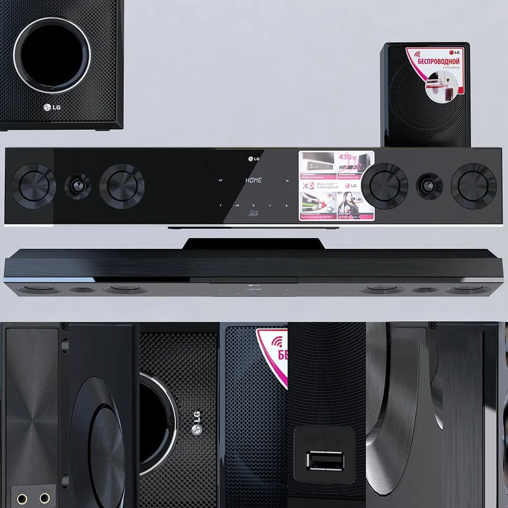 technology - Soundbar LG BB5520A 3D Model