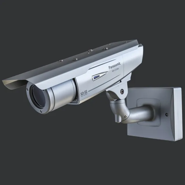 technology - Surveillance camera Panasonic CW380 3D Model