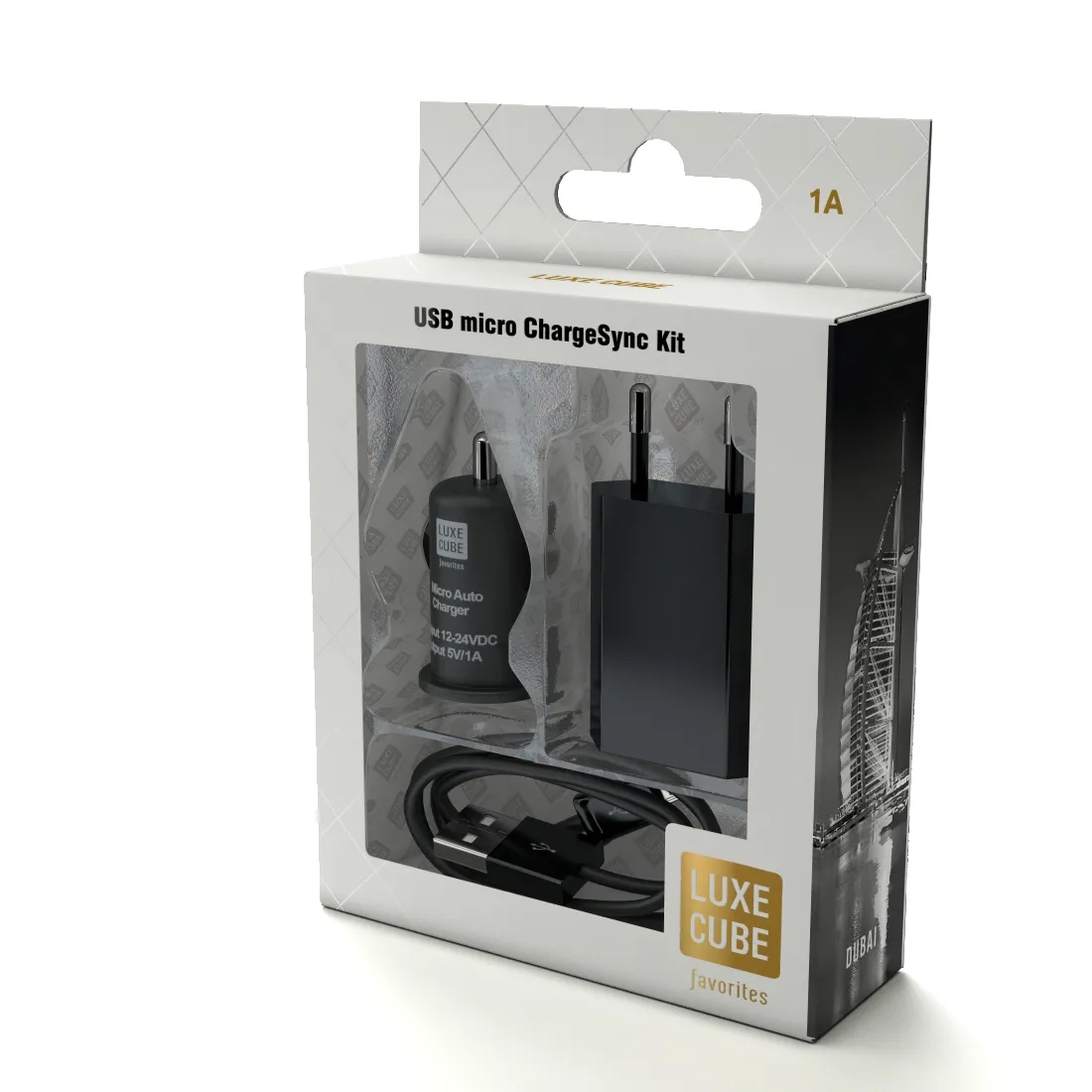 technology - USB micro Charge Sync Kit 3D Model