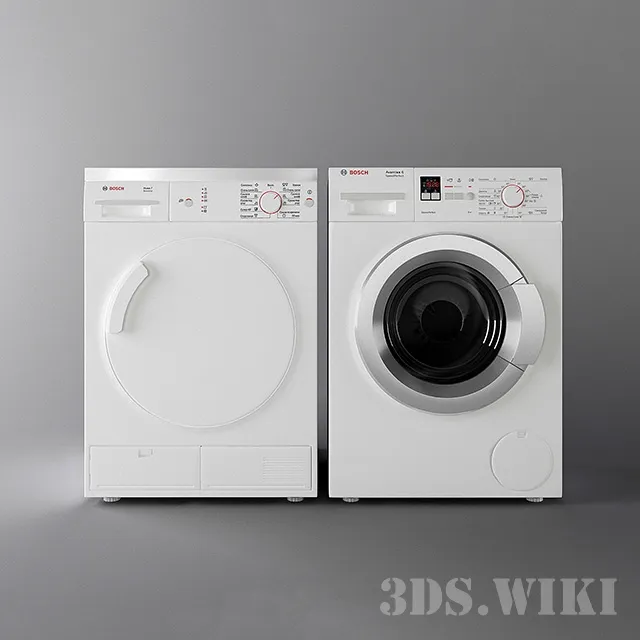 technology - Washing machine Bosch 3D Model