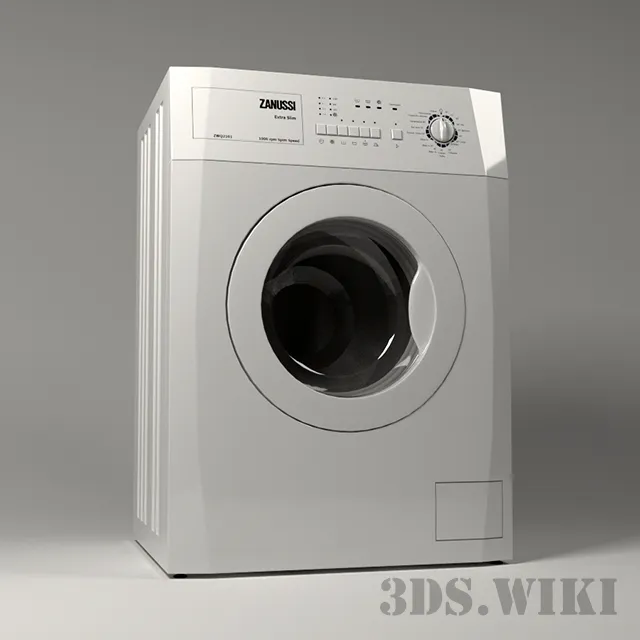 technology - Washing machine ZANUSSI 3D Model