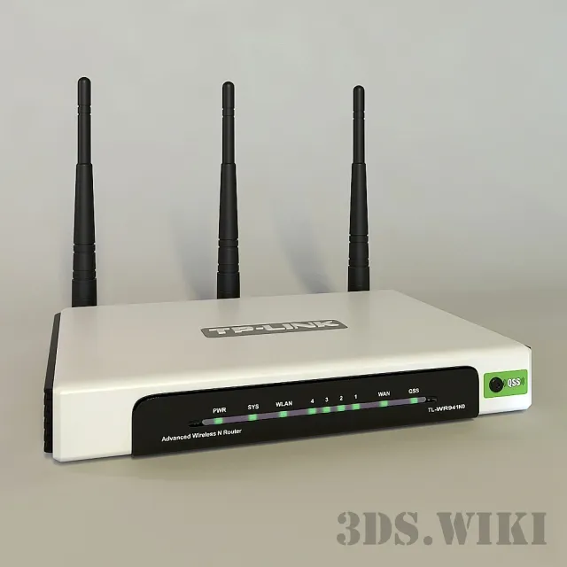 technology - Wi-Fi Router TP-LINK 3D Model