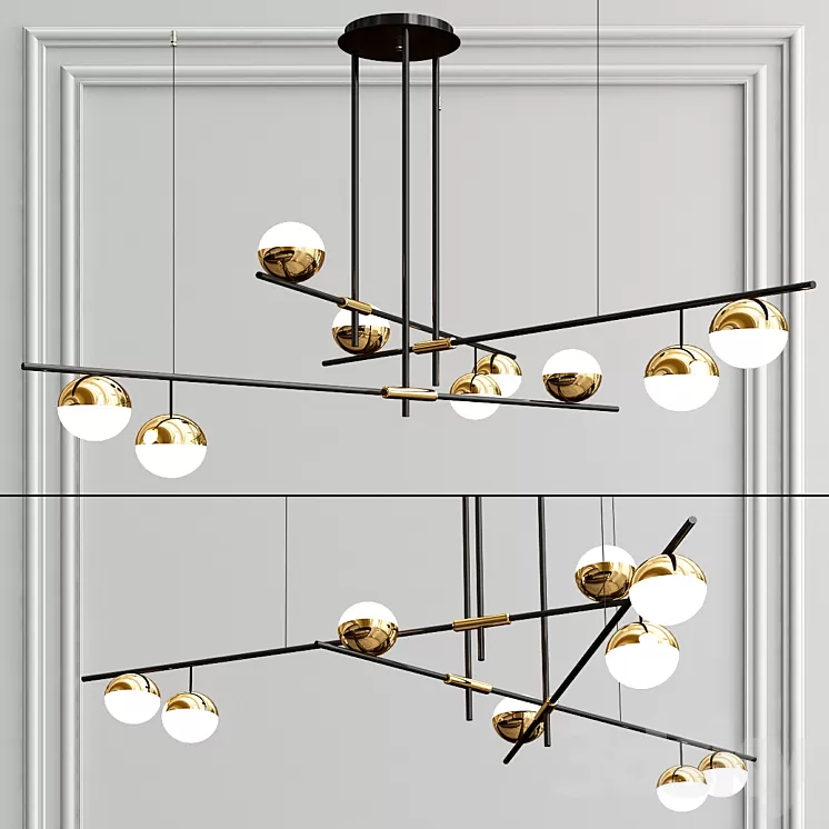 Technum Chandelier Lampatron 3D Model
