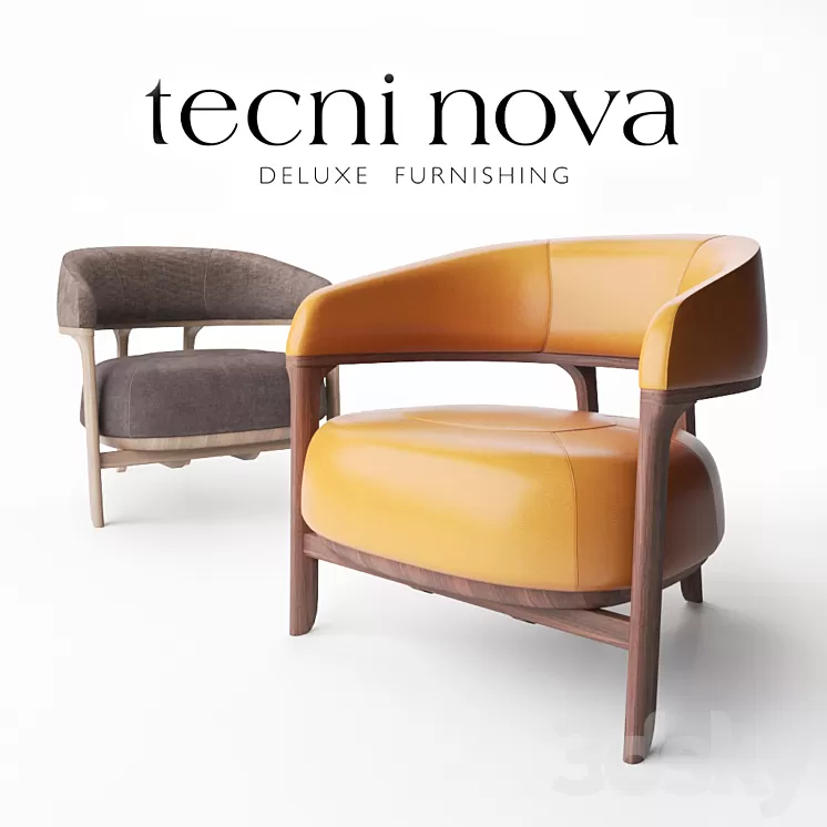 Tecni Nova - 1290 Armchair 3D Model