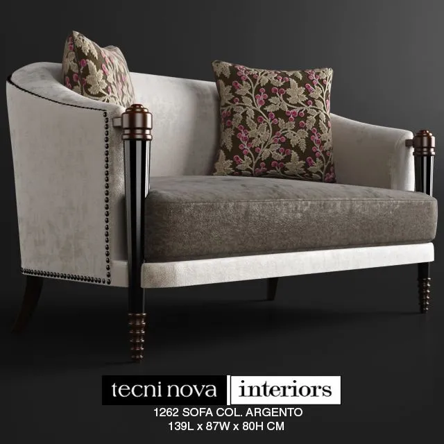 TECNINOVA-1262 SOFA COL. ARGENTO 3D Model