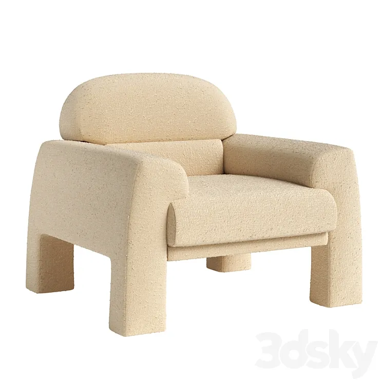 TEDD Armchair 3D Model Free