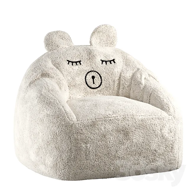Teddy bear chair Midou La Redoute 3D Model