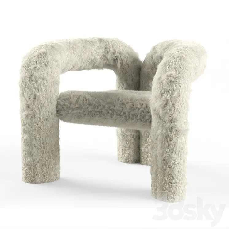 Teddy chair 3D Model Free