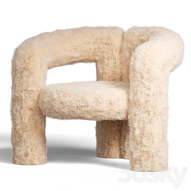 Teddy Chair 3D Model