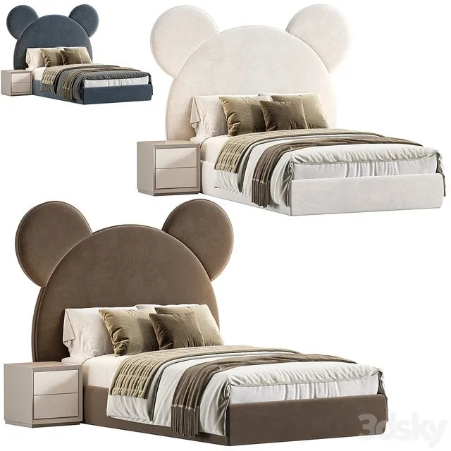 Teddy Children’s bed 3D Model