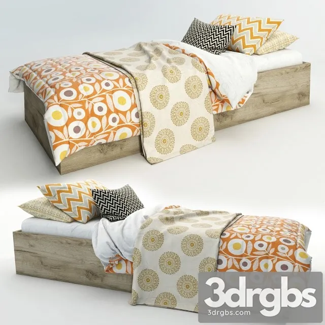 Teen Bed 3D Model Free