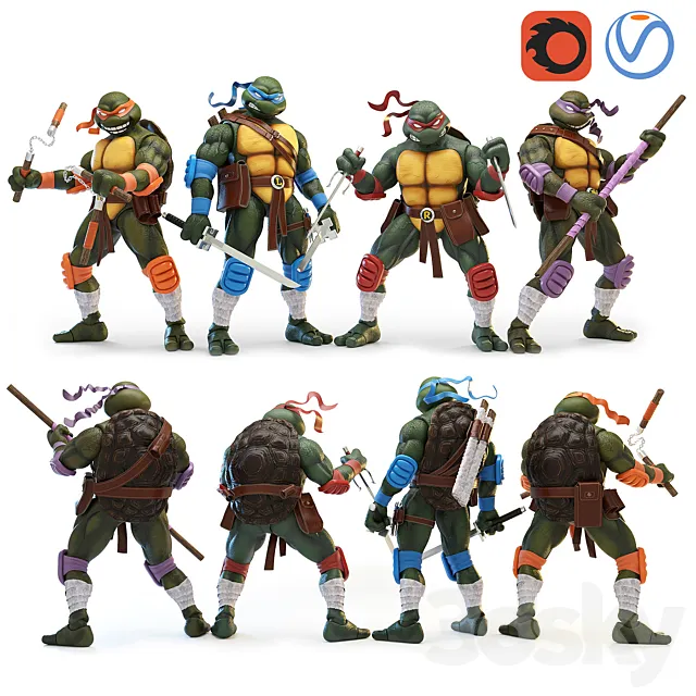Teenage Mutant Ninja Turtles (TMNT) 3DModel