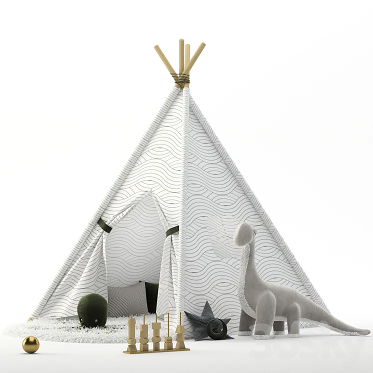 Teepee 3D Model Free