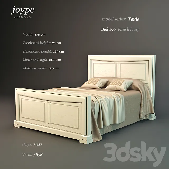 Teide bed 150 3DModel