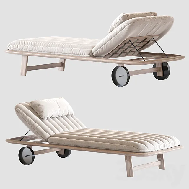 Tellaro Sun Lounger by Exteta 3D Model