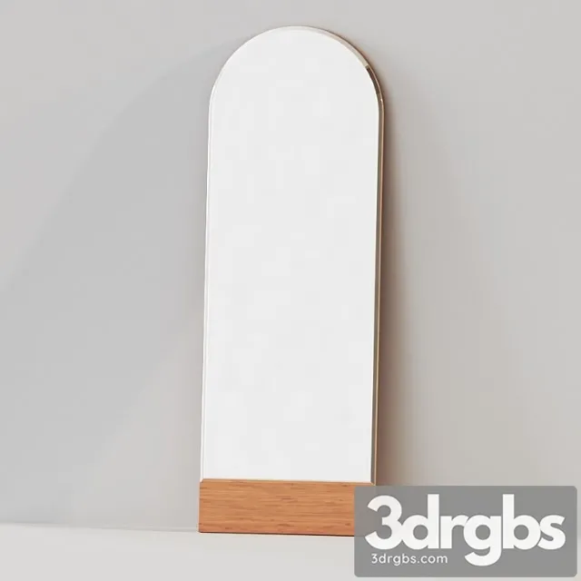 Temescal White Oak Floor Mirror By Pottery Barn 3D Model Free